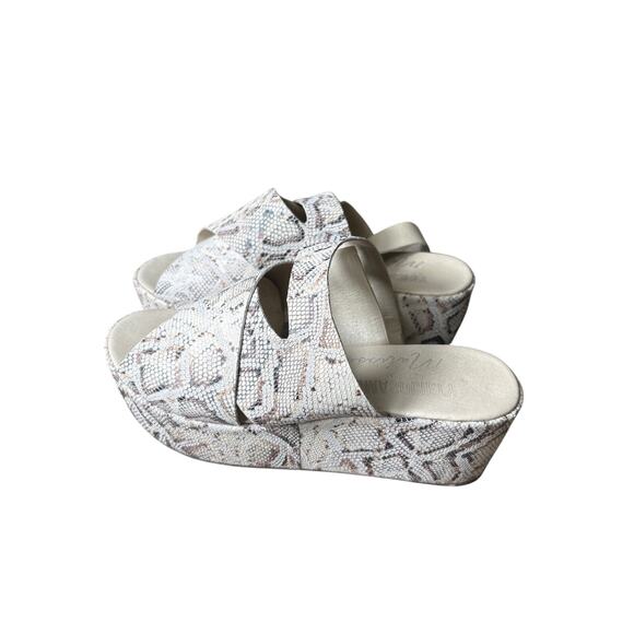 Matisse Tan Snakeskin Platform Sandals Sz 8 - Picture 2 of 4